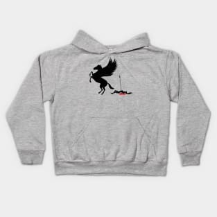 Funny Ancient Greek Pegasus Epic Fail Greek Mythology Kids Hoodie